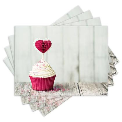 Imagem de Jogo Americano com 4 peças - Cupcakes - Doces - Doceria - 1178Jo