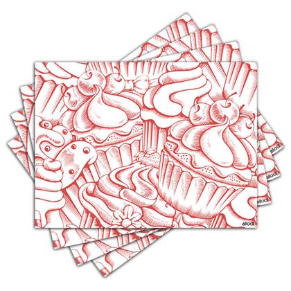 Imagem de Jogo Americano - Cupcakes com 4 peças - 964Jo