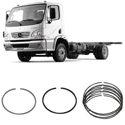 Imagem de Jogo Anel Segmento STD Accelo 715c 2.7 20V 2003 a 2009 Metal Leve