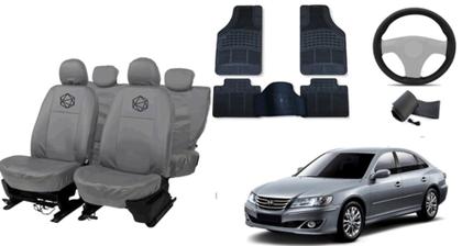 Imagem de Jogo capa couro cinza Azera 08-12 com tapete top