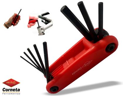 Imagem de Jogo Chave Allen Hexagonal Canivete 8 Pçs 1,5 A 8mm 