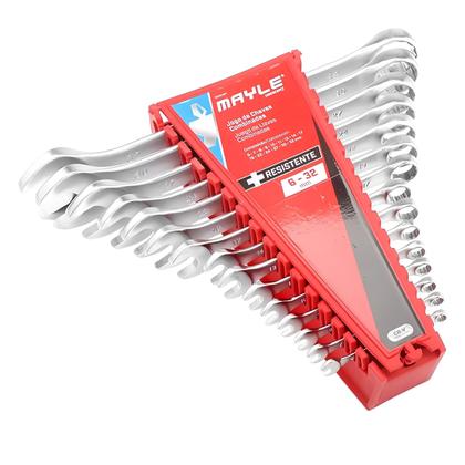 Imagem de Jogo Chave Combinada De 6 a 32 Mm Com 15 Peças Mayle