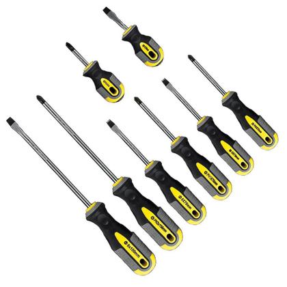 Imagem de Jogo Chave de Fenda e Phillips 8 Peças Imantada Profissional