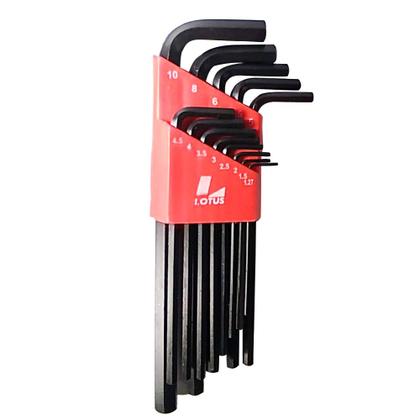 Imagem de Jogo Chave Hexagonal Longa 1.27 a 10mm 13 Peças Lotus