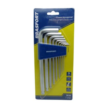 Imagem de Jogo Chave Hexagonal Longa 1.5 a 10 mm - 9 Pçs (Torx)