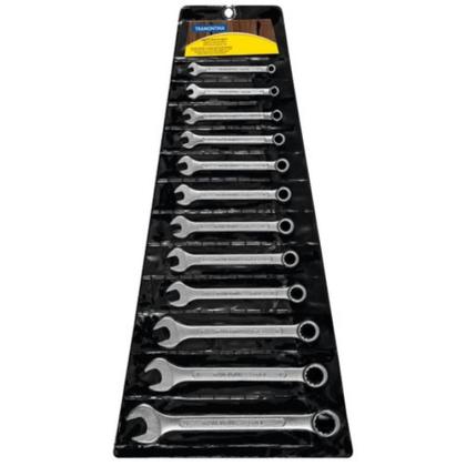 Imagem de Jogo Chaves Combinadas Aço Cromado Tramontina Basic 12 Peças