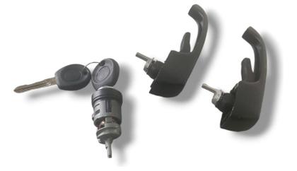 Imagem de Jogo Cilindro Ignição Com Maçanetas Caminhão Vw Chave Simple