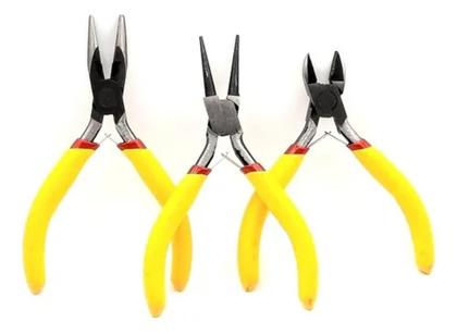 Imagem de Jogo Com 3 Mini Alicates Artesanato Artesanato Eletrônica Bijuteria