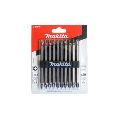 Imagem de Jogo de 10 Pontas de Bits Dupla PH2 110mm - Makita