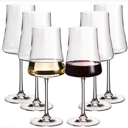 Imagem de Jogo De 6 Taças Cristal Bohemia Titanium Xtra Somellier Vinho Tinto 560ml