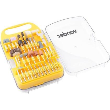 Imagem de Jogo de acessórios p/ microrretífica c/ 181 pç arv181 Vonder