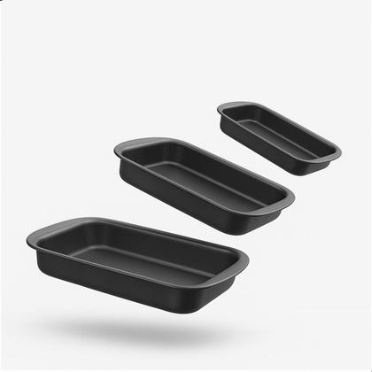 Imagem de Jogo de assadeiras antiaderente tramontina retangular 34cm 28cm 22cm