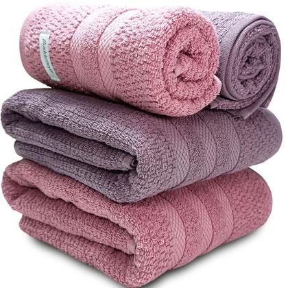 Imagem de Jogo De Banho Buddemeyer Vanilla Extra Soft 100% Algodão Toalha Alta Absorção Macia Grande 4 Peças