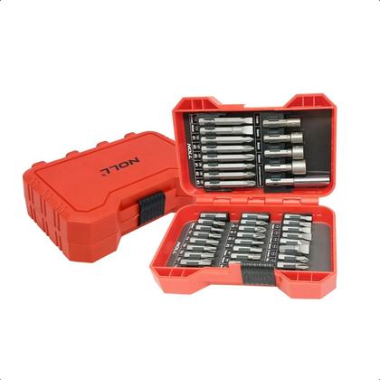 Imagem de Jogo de Bits 33 Peças CR-V com Estojo Noll Parafusadeira