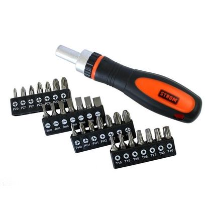 Imagem de Jogo de bits com chave catraca com 29 peças - SDS-08 - STROM