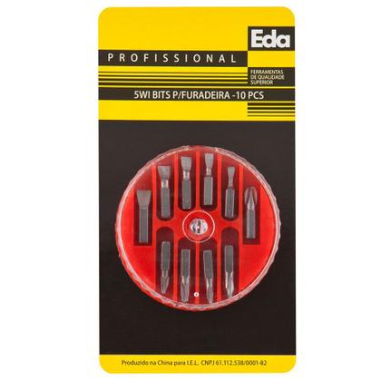 Imagem de Jogo De Bits Para Parafusadeira Western/Eda Profissional 6 Chaves + Adaptador