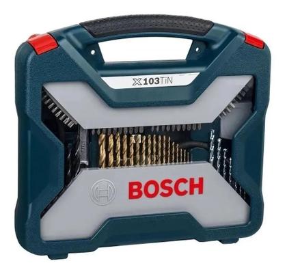 Imagem de Jogo De Brocas X-Line Titanio Com 103 Peças Com Maleta Bosch