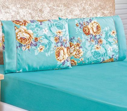 Imagem de Jogo De Cama Micropercal 200 Fios Naturale King 03 Peças - Jasmine