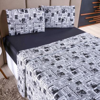 Imagem de Jogo de Cama Refúgio Casal Percal 180 Fios Algodão Luxo 4 Peças