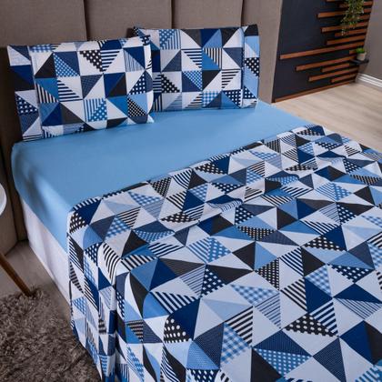 Imagem de Jogo de Cama Refúgio Casal Percal 180 Fios Algodão Luxo 4 Peças