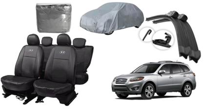 Imagem de Jogo de Capa Sanata Fe 00-12 + Kit de Limpeza e Proteção para Veículo