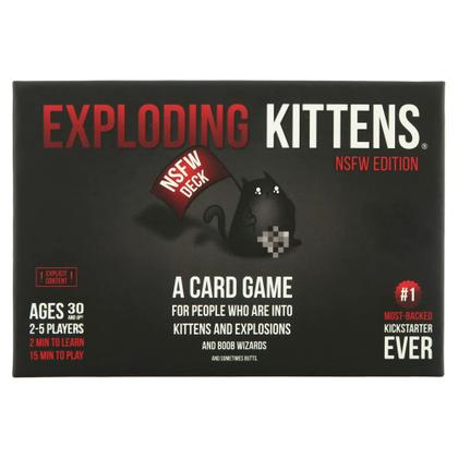 Imagem de Jogo de cartas Exploding Kittens NSFW para adultos e adolescentes