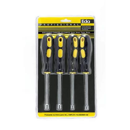 Imagem de Jogo de chave canhão com 4 peças  8VQ - Eda