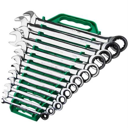 Imagem de Jogo de Chave Combinada Com Catraca de 1/4 "" a 1"" CRV Com 13 Peças - 9312BJ - BELZER