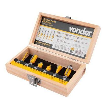 Imagem de Jogo de Fresas Para Madeira  6 unidades