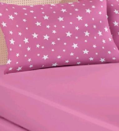 Imagem de Jogo de lençol solteiro 100% algodão Aconchego 2 peças 