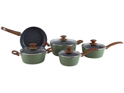 Imagem de Jogo de Panelas Brinox Verde Olive 5 Peças