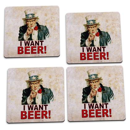 Imagem de Jogo de Porta Copos 4 Peças Petiscaria Yaay!