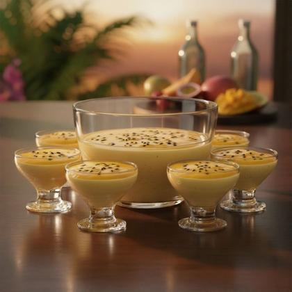 Imagem de Jogo de Sobremesa de Vidro New Paradise com Taças 7 pcs Ruvolo