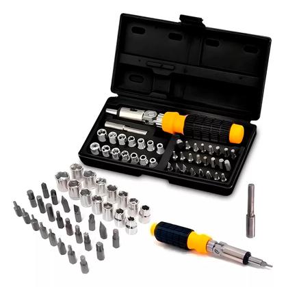 Imagem de Jogo De Soquetes Sextavado C/ Chave Catraca 41pçs C/ Maleta