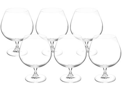 Imagem de Jogo de Taças para Conhaque Cristal 690ml 6 Peças Bohemia Gastro Brandy