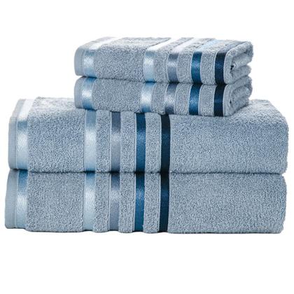 Imagem de Jogo de toalhas Banhão Gigante Karsten Lumina 4 Peças Fio Penteado