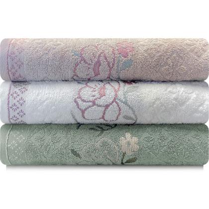 Imagem de Jogo de Toalhas de Banho Karsten 100% Algodão 3 Peças Yuna