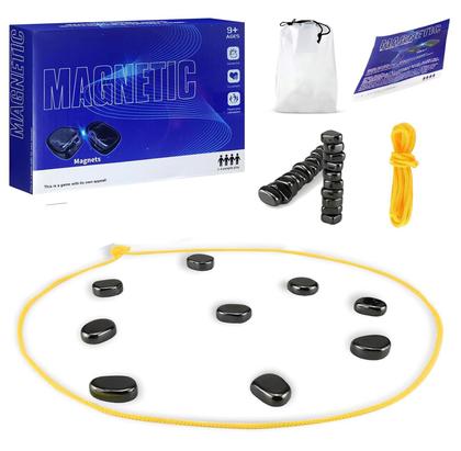 Imagem de Jogo de xadrez magnético, jogo de xadrez magnético com pedras, jogo de xadrez magnético, jogo magnético com corda, jogo de xadrez magnético para adultos e crianças, conjunto de jogos de tabuleiro para famílias
