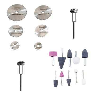 Imagem de Jogo Disco Serra e Pontas Montadas Acessorios Micro Retifica