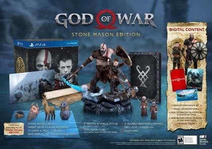 Imagem de Jogo God of War Stone Mason's Edition Collectors - PS4