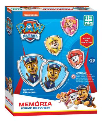 Imagem de Jogo Infantil Brinquedo Memoria Forme Pares Patrulha Canina