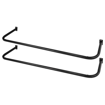 Imagem de Kit 02 Araras de Roupas Cabideiro de Parede 1,00m Lazúli