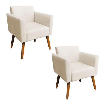Imagem de Kit 02 Poltronas Marisa Bege