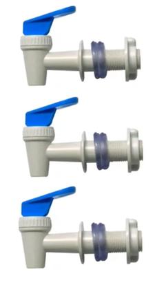 Imagem de KIT 03 UN Torneira Filtro De Barro Bededouro Garrafão Branco Azul Gama