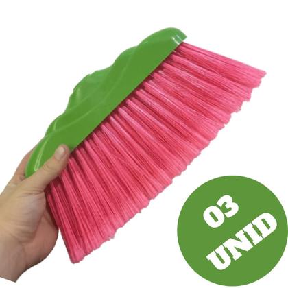 Imagem de Kit 03 Vassoura Soberana Multiuso NYLON Resistente Qualidade