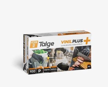 Imagem de Kit 1 cx. luva vinilplus gg preta c/ 100 un.