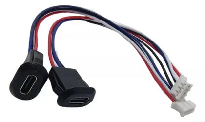 Imagem de Kit 10 Cabo de Conexão USB C Fêmea DIY para 4 Vias PH 2.0 Perfeito para Arduino