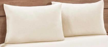 Imagem de kit 10 Capas Protetora para Travesseiro Percal 100 Algodão 50x70cm Com Ziper