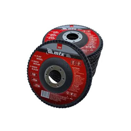 Imagem de Kit 10 Discos De Lixa Flap 4.1/2 Desbaste Lixadeira Grão 100