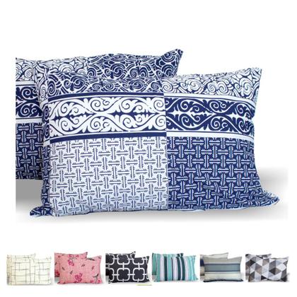 Imagem de Kit 10 Fronha Avulsa Malha Estampada 100% Algodão Com Zíper